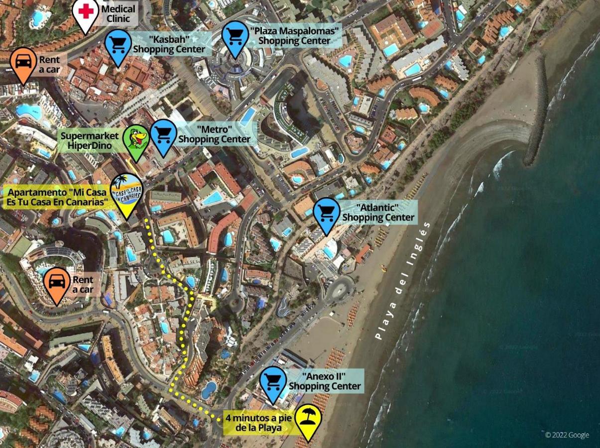 Ferienwohnung Playa Del Ingles, 4 Min A Pie De La Playa Maspalomas  Exterior foto